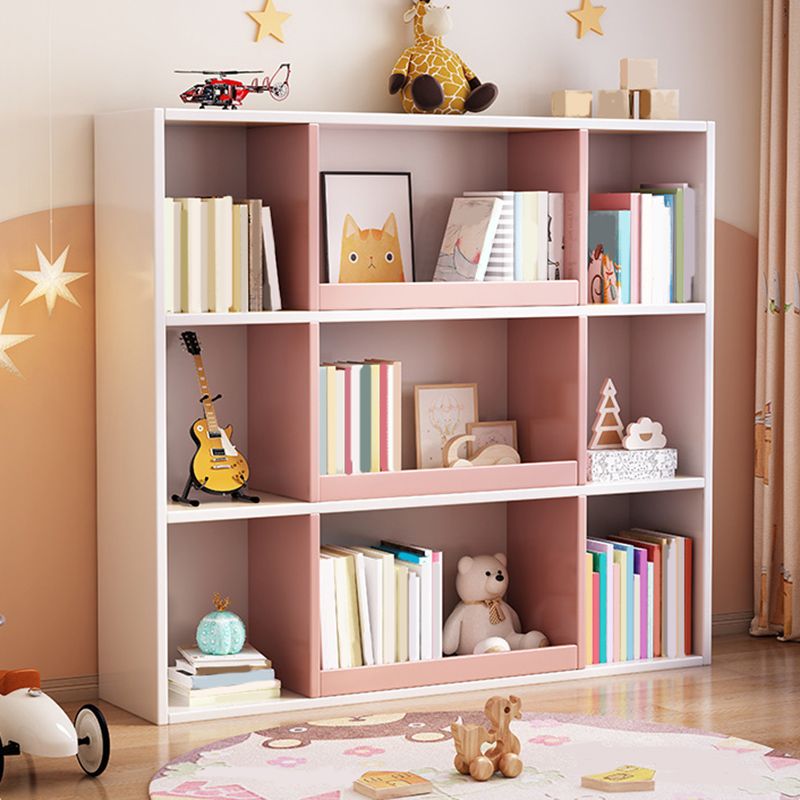 Modern Standard Bookshelf 3 Shelf Wood Closed Back Bookcase 47" H X 12" W