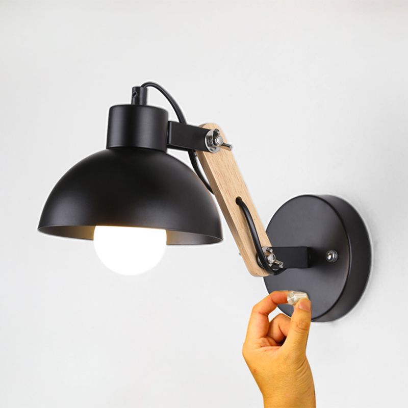 Sala de estar de la sala de pared apliques de metal de metal de luz montada en la pared para dormitorio