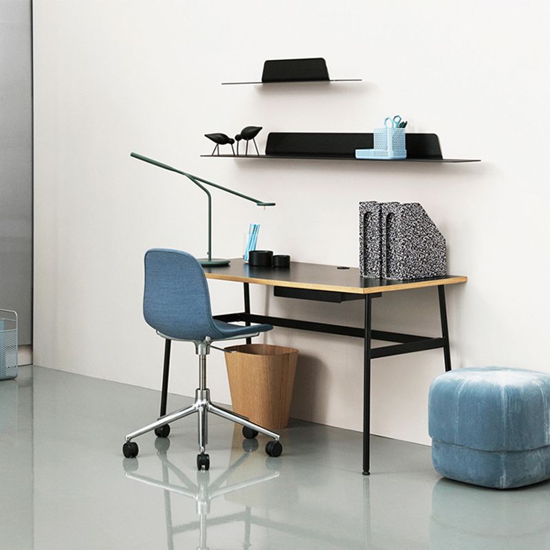 Scandinavian Metal Floating Bookcase 6" Wide Living Room Book Shelf