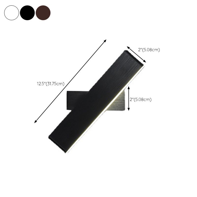 Modern Style LED Wall Lamp Minimalist Rotatable Wall Light Sconce for Bedroom