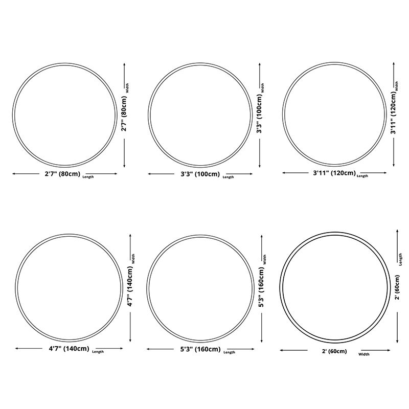 Fresh Floral Printed Rug Comfort Simple Round Carpet Polyester Non-Slip Backing Rug for Bedroom