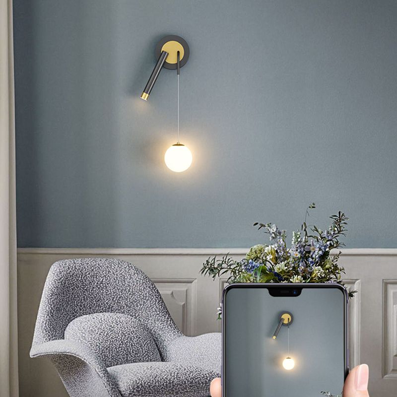 Modern Style Unique Shape Wall Sconce Metal 2 Light Wall Lighting for Bedroom