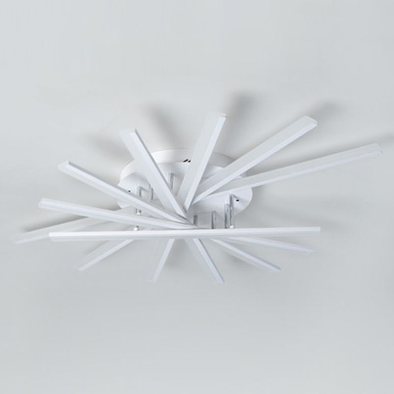 Moderno minimalista LED LED Light Light Light Ferro Filio interno con ombra acrilica