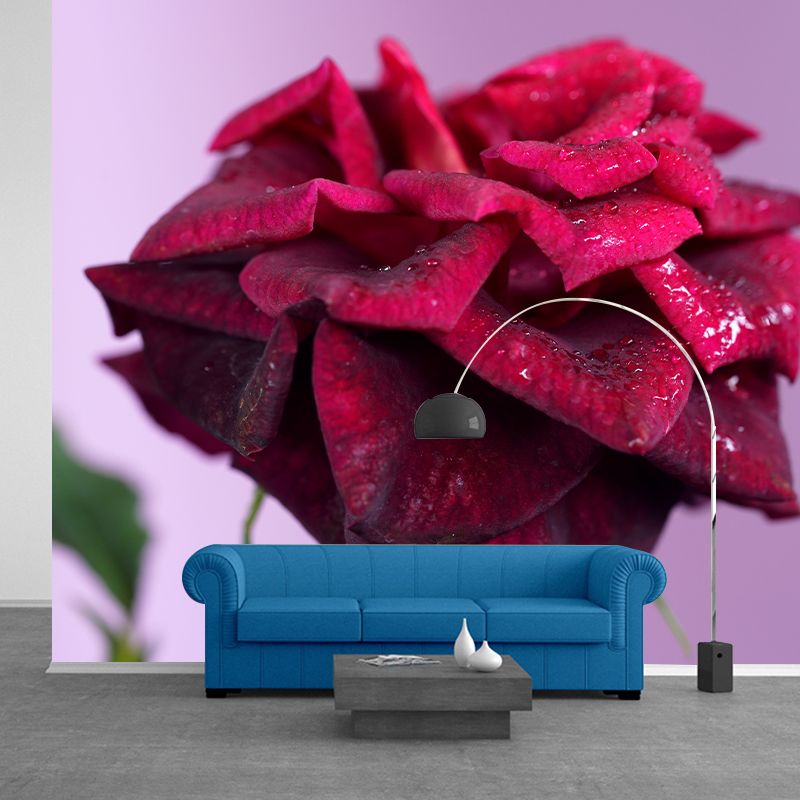 Blossoming Rose Mural Wallpaper Flower Wall Decor for Bedroom Living Room