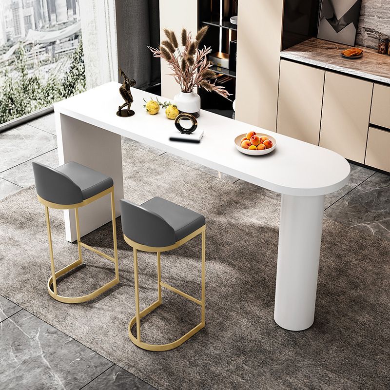 Industrial 1/3/4/5 Pieces Bar Table Set Rectangle Wood Counter Table with High Stools