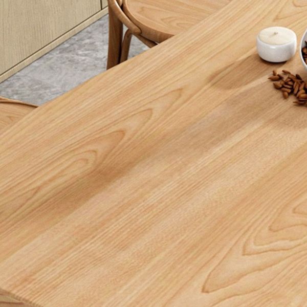 Modern 1/2/5/6/7 Pieces Dining Set Solid Wood Legs Dining Furniture Items in Natural