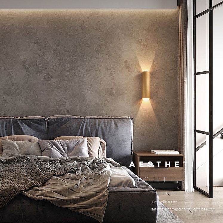 Luminaire de murs de cylindre de style moderne Lumière luminaire en aluminium Lights