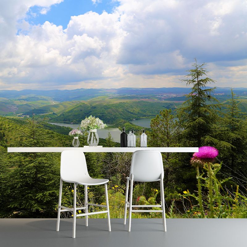 Environment Friendly Decorative Murals Forest Sitting Room Wall Murals Wallpaper