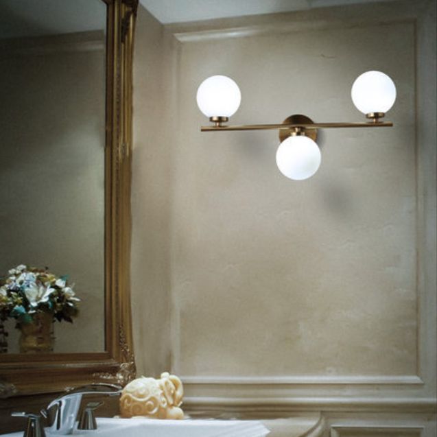 Creative Vanity Lighting Minimalist Glass Wall Light Sconce for Bathroom