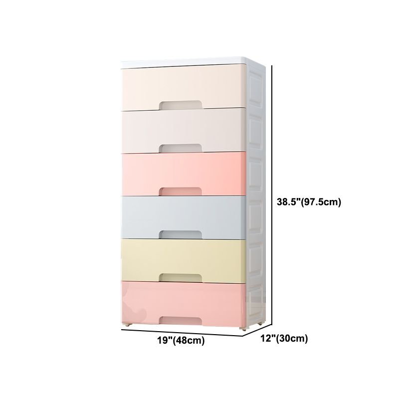 Contemporary Plastic Storage Cabinet With Drawer Non-Hanging Armoire