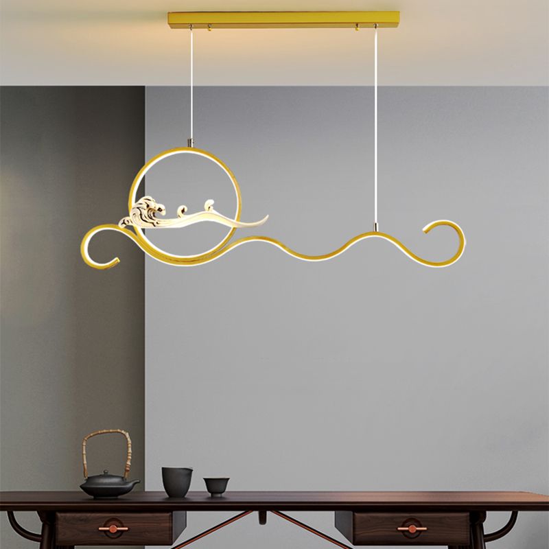 Estilo contemporáneo Luces colgantes de forma lineal Metal de 2 accesorios de iluminación colgante