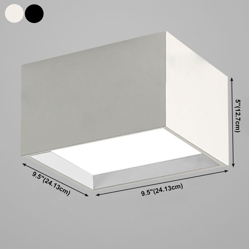 Lampada da soffitto geometrica acrilica LED in ferro laccato di semplicità moderna per corridoio
