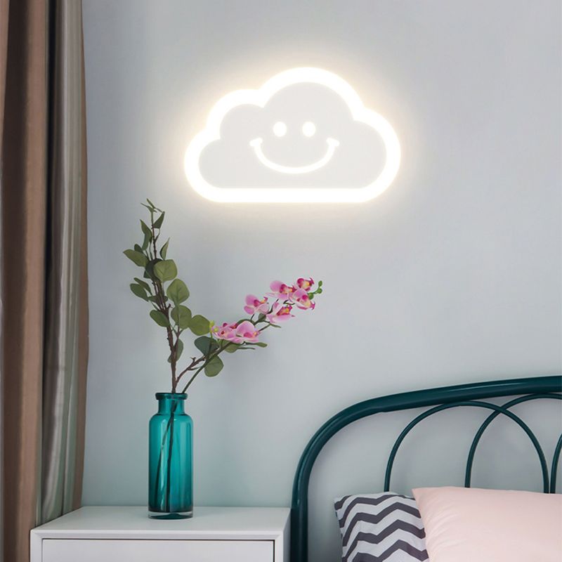 1 Light Regular Wall Lights Modern Metal Wall Lighting Fixtures for Children's Room