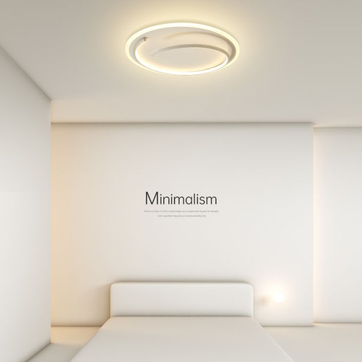 Ronde acryl plafondlamp Minimalisme LED-inbouwlamp voor slaapkamer
