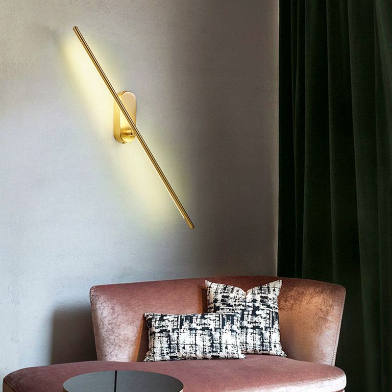 Modern Linear Wall Sconce Light Metal 1-Light Wall Sconce Lighting