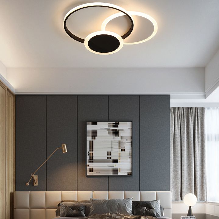 Cirkels dicht bij plafond verlichting minimalistische stijl metalen LED flush mount verlichting