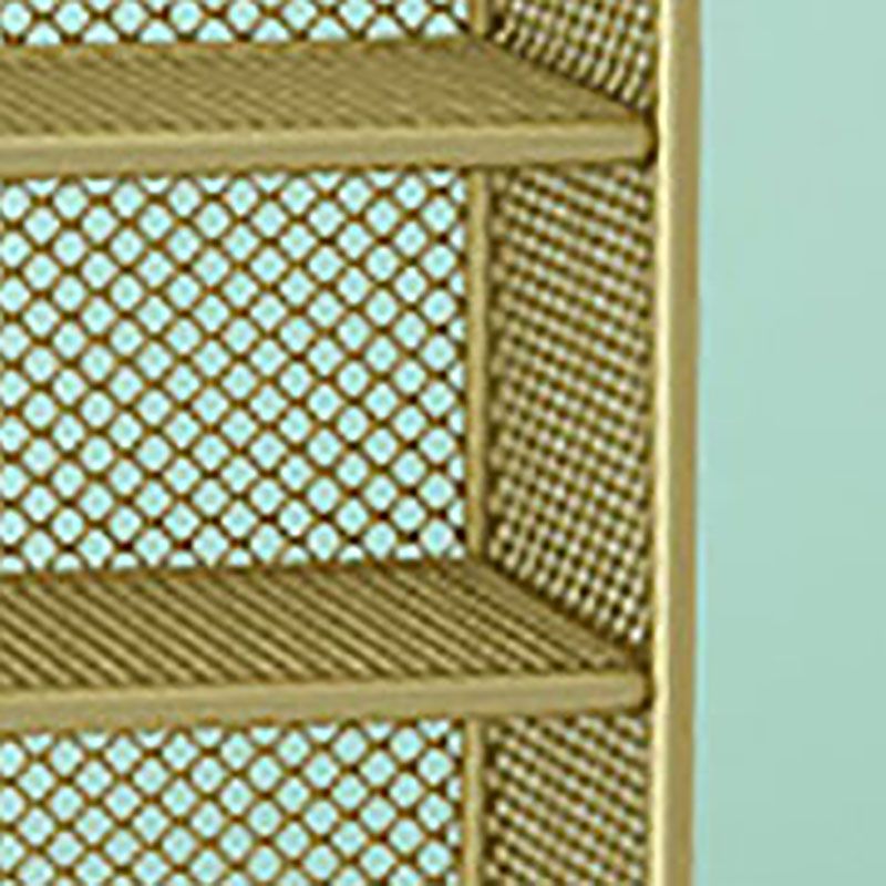 Glam Iron Standard Bookshelf Vertical Closed Back Bookshelf for Home