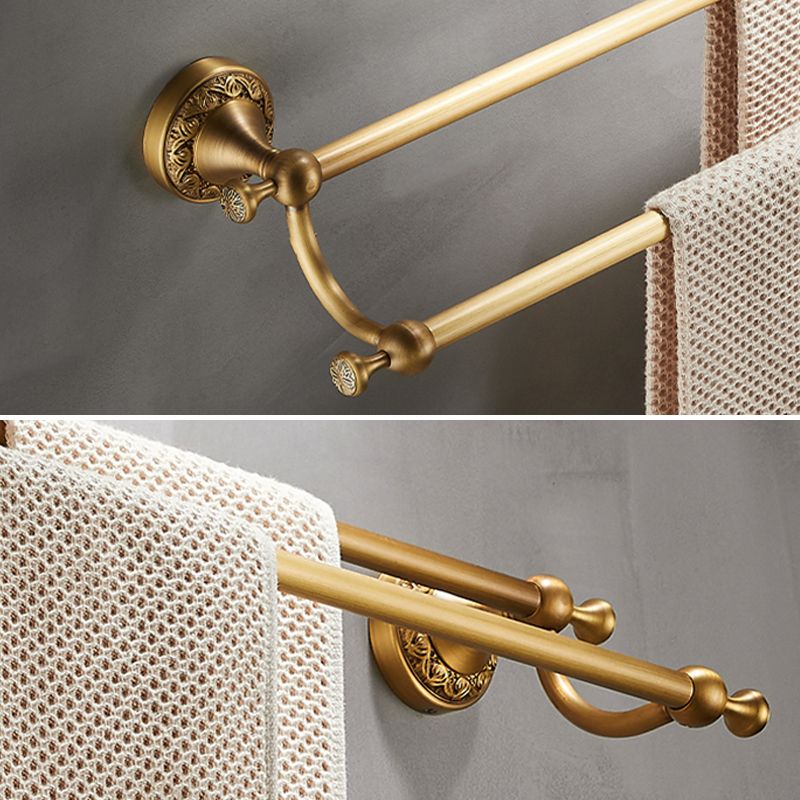 Traditional Brushed Brass Bathroom Accessory As Individual Or As a Set