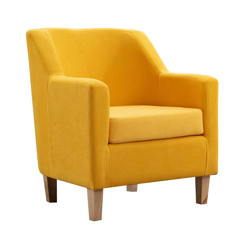 Scandinavian Living Room Arm Chair Solid Wood Frame Accent Armchair