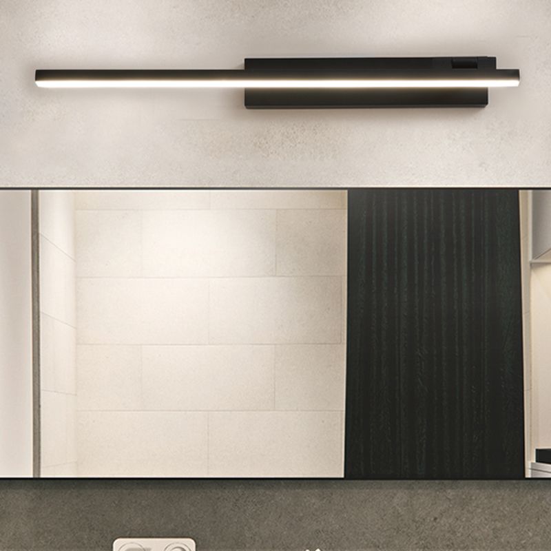 Linear Acrylic 1-Light Vanity Wall Sconce Minimalism Wall Mounted Lamp for Bathroom