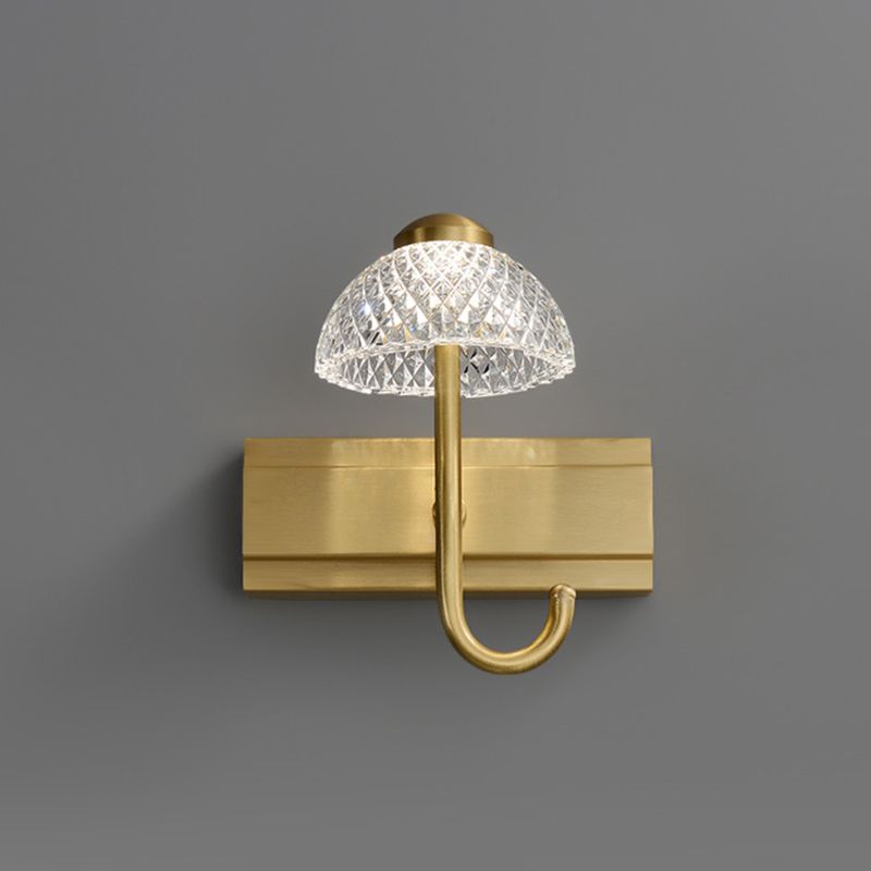 Modern Minimalist Style Wall Mounted Vanity Lights Copper Vanity Fixtures for Toilet