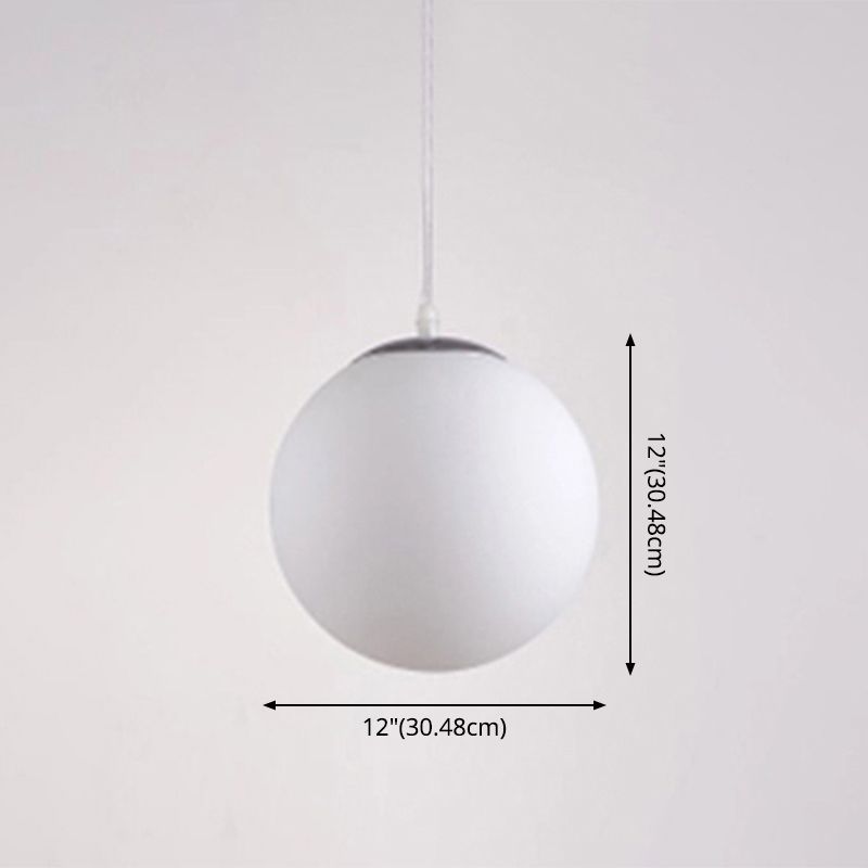 Globe Hanging Pendant Light Modern Simple Glass Pendant Light Fixtures for Restaurant