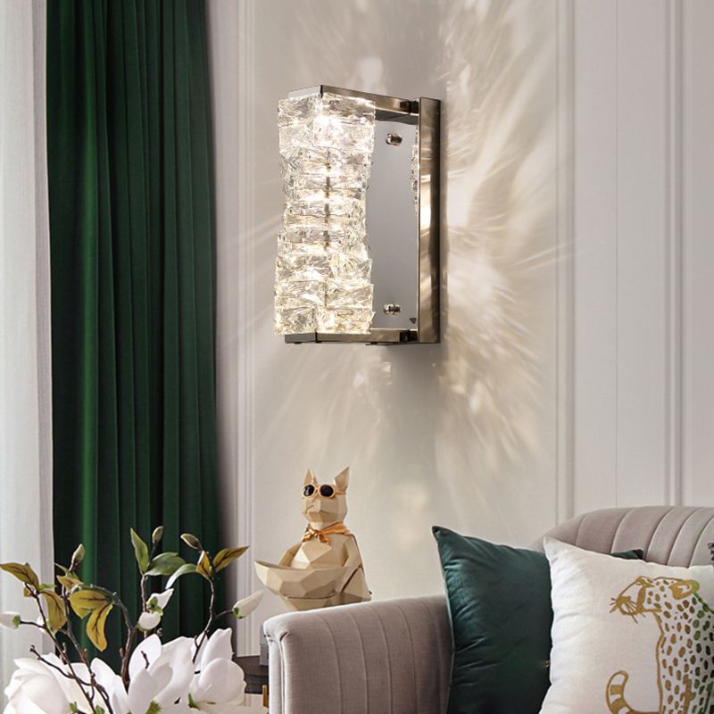 Crystal LED Wall Sconce Post-Modern Wall Light Fixture for Bedroom