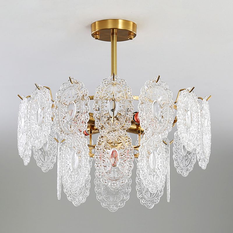 American Glass Chandelier Lichte Armaturen Restaurant Opknoping Kroonluchter