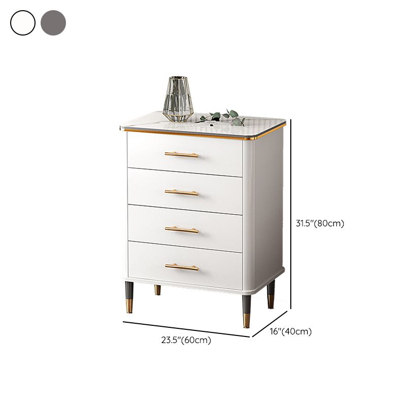 Contemporary Storage Chest Manufactured Wood Dresser with 3/4/5 Drawers