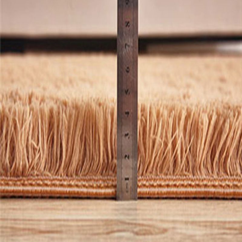 Multicolor Comfort Rug Polyester Carpet Solid Indoor Rug Non-Slip Backing for Living Room