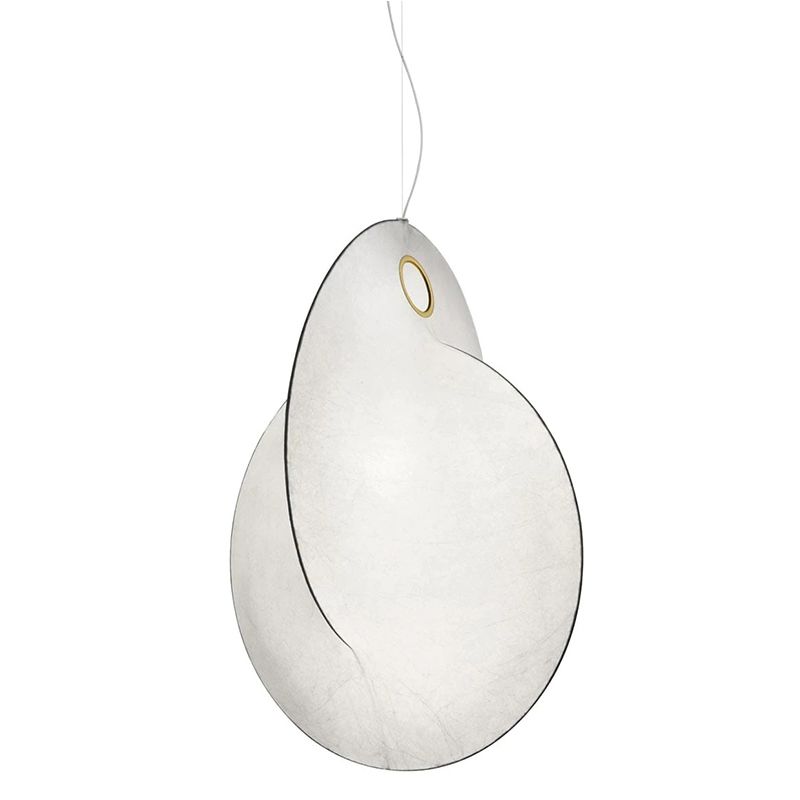 Irregular Shaped Silkworm Pendant Lamp 1-light Contemporary Style Simplicity Hanging Light in White