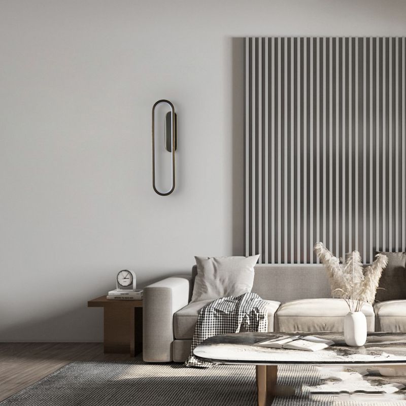 Contemporary Linear Wall Mount Lighting Fixture Minimalist LED Wall Sconce