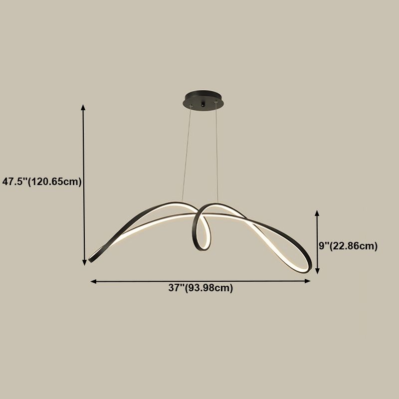 Draai schaduw metaal kroonluchter licht modern 1- licht kroonluchter verlichtingsarmatuur