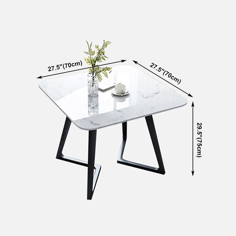 Mesa de piedra con pedestal doble, mesa de comedor de estilo industrial para interiores