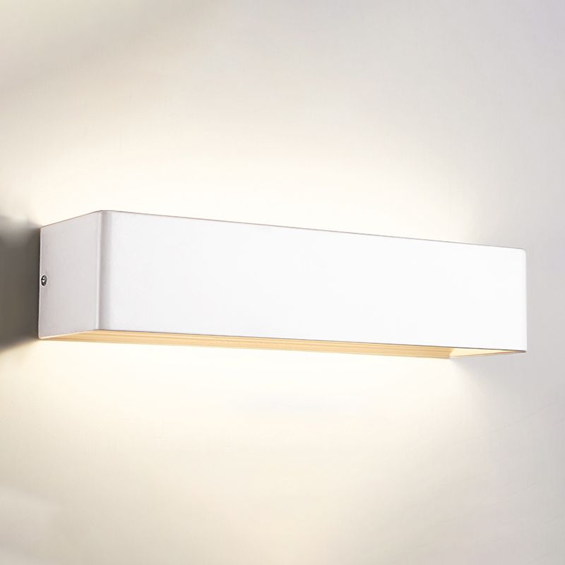 Forme carrée en métal applique de style moderne 2 lumières
