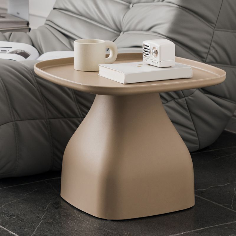 Plastic End Table Set Pedestal Tray Top Side Table for Bedroom