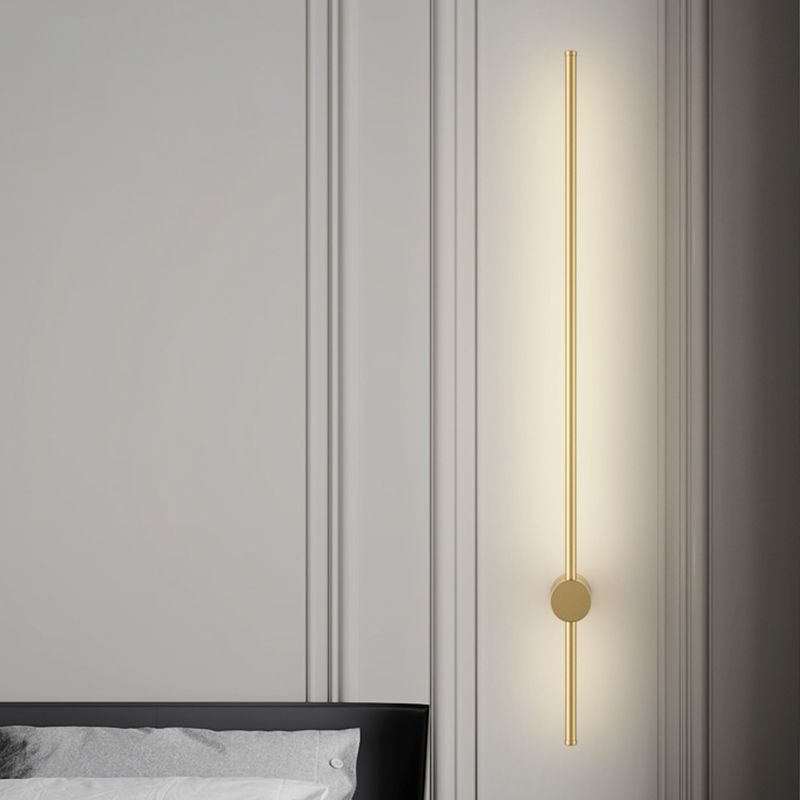 Linear Shape Metal Wall Mount Lighting Modern Style 1 Light Wall Mounted Light Fixture