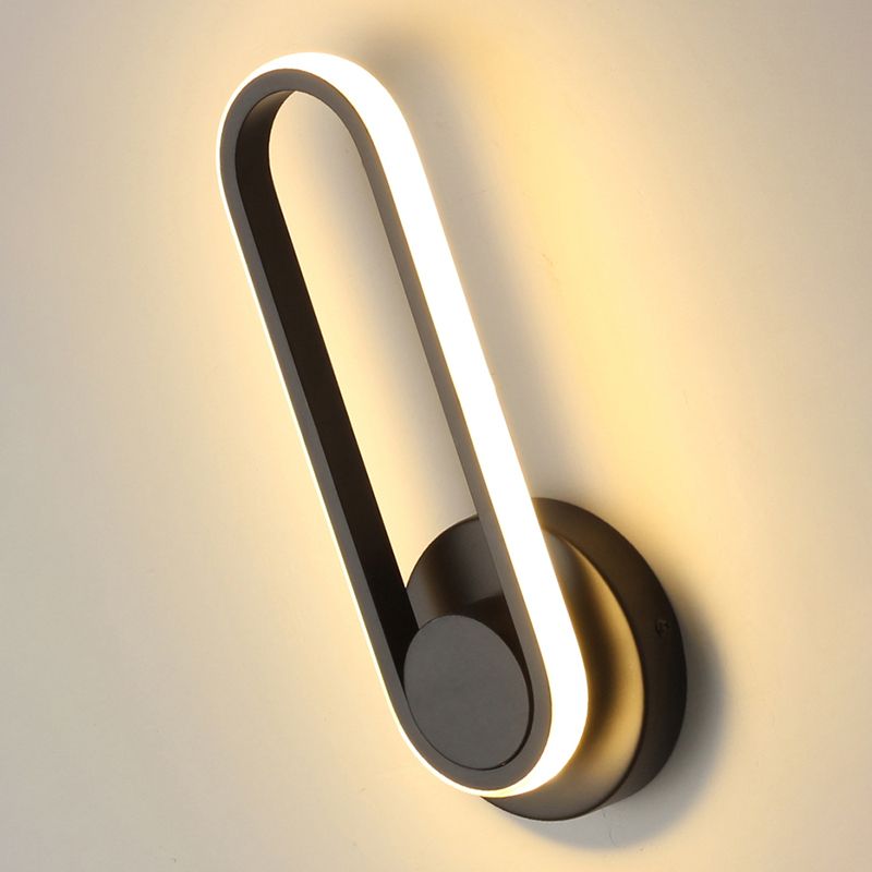 Nordic Aluminum Wall Light Linear Rotatable LED Wall Sconce for Living Room
