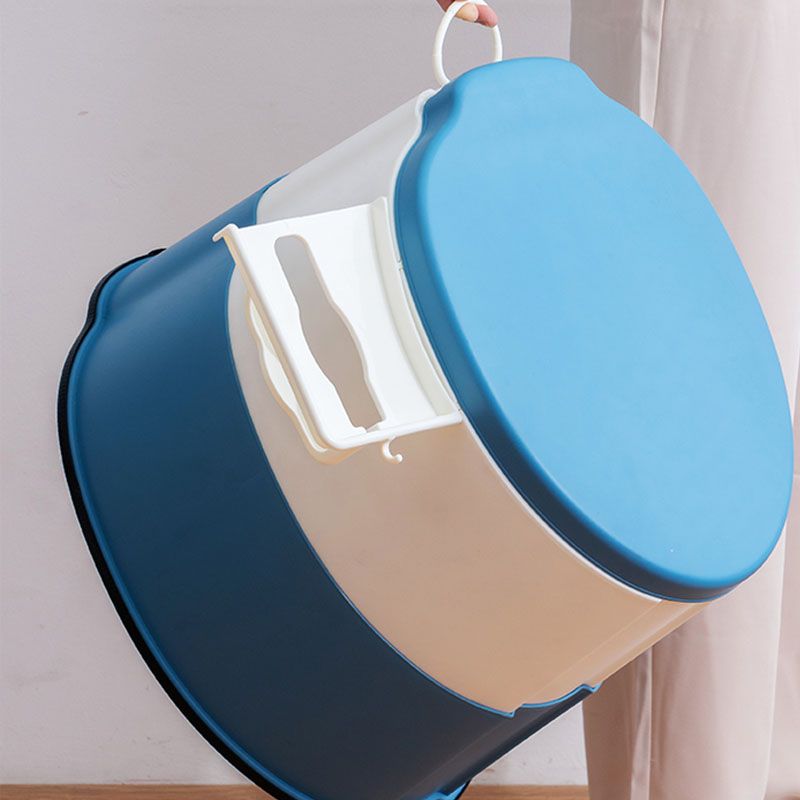 Modern Flush Toilet Plastic Round Floor Mount Toilet Bowl for Bathroom