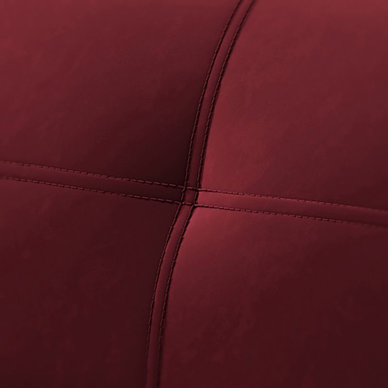 Modern Biscuit Back Standard Sofa 2/3-Seater Velvet Armless Convertible Sofa
