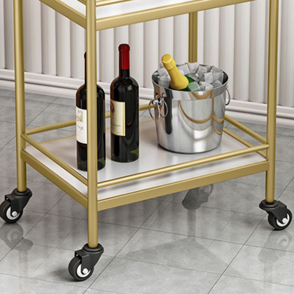 29.53" High Rolling Modern Prep Table Stone Prep Table for Dining Room