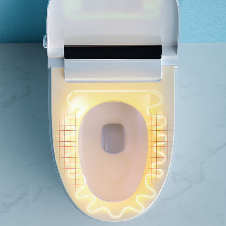Modern Floor Mount Toilet Bowl White Toilet with Seat for Bathroom