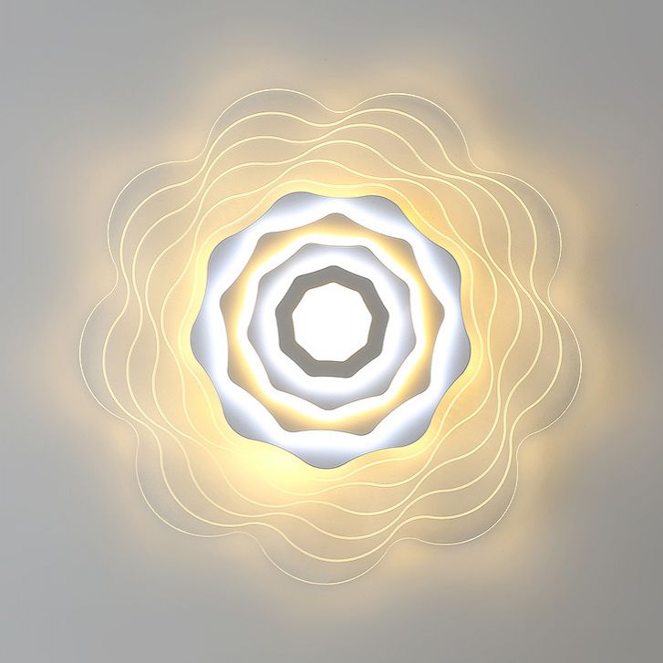 Luces llevadas del soporte rasante del claro del estilo moderno de las lámparas rasantes de acrílico del soporte de la flor
