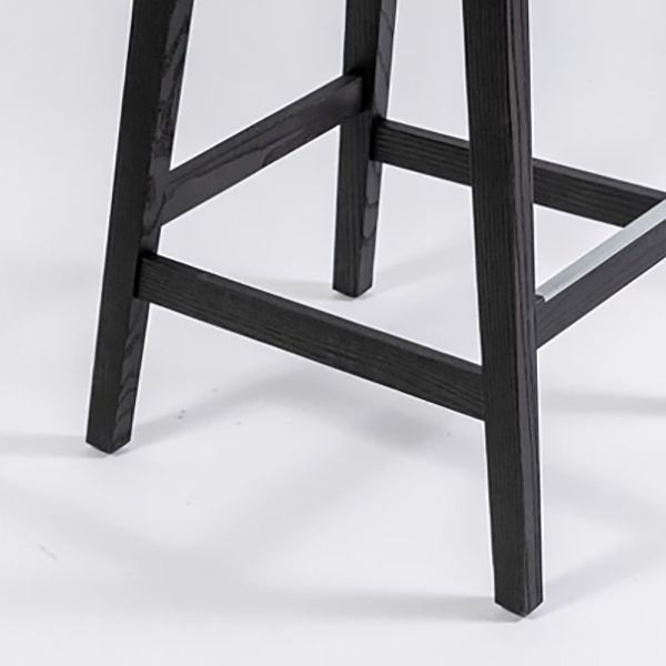 Scandinavian Indoor Solid Wood Bar Stool Upholstered Bar Stool