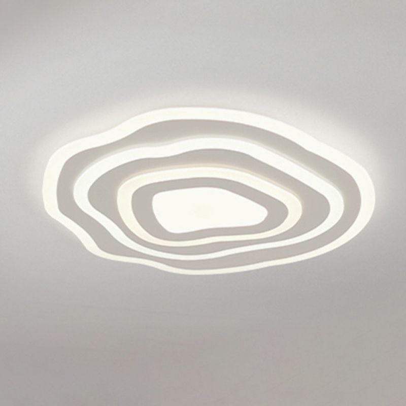 Modern Unique Shape Flush Mount Ceiling Fixture 4 Light Flush Ceiling Light