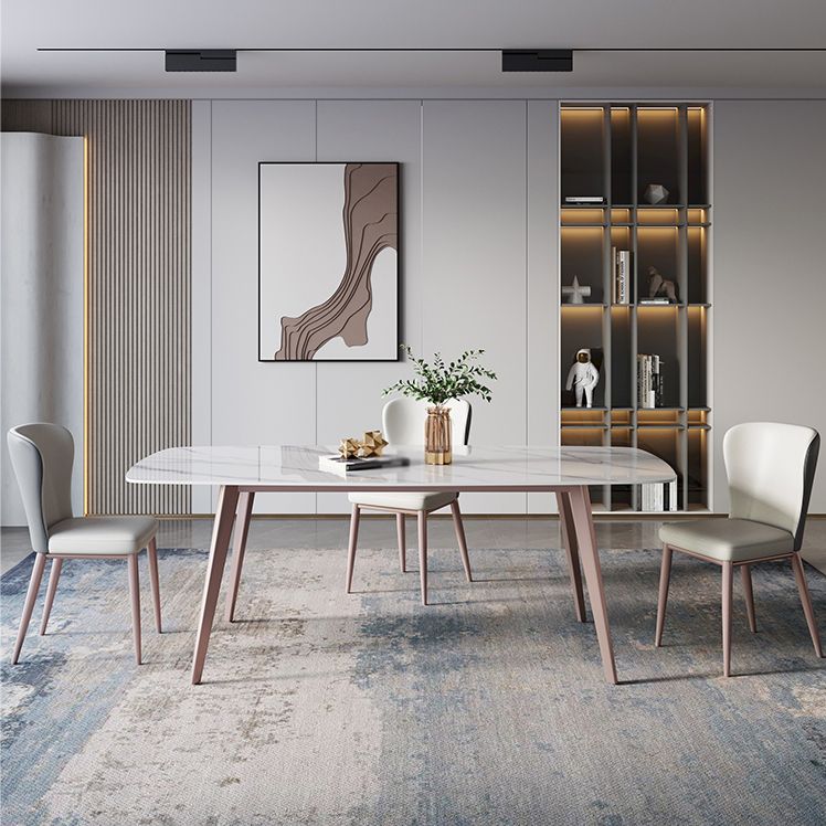 Designer Style Sintered Stone Dining Set 1/4/7 Pieces Rectangle Dining Table with Chairs