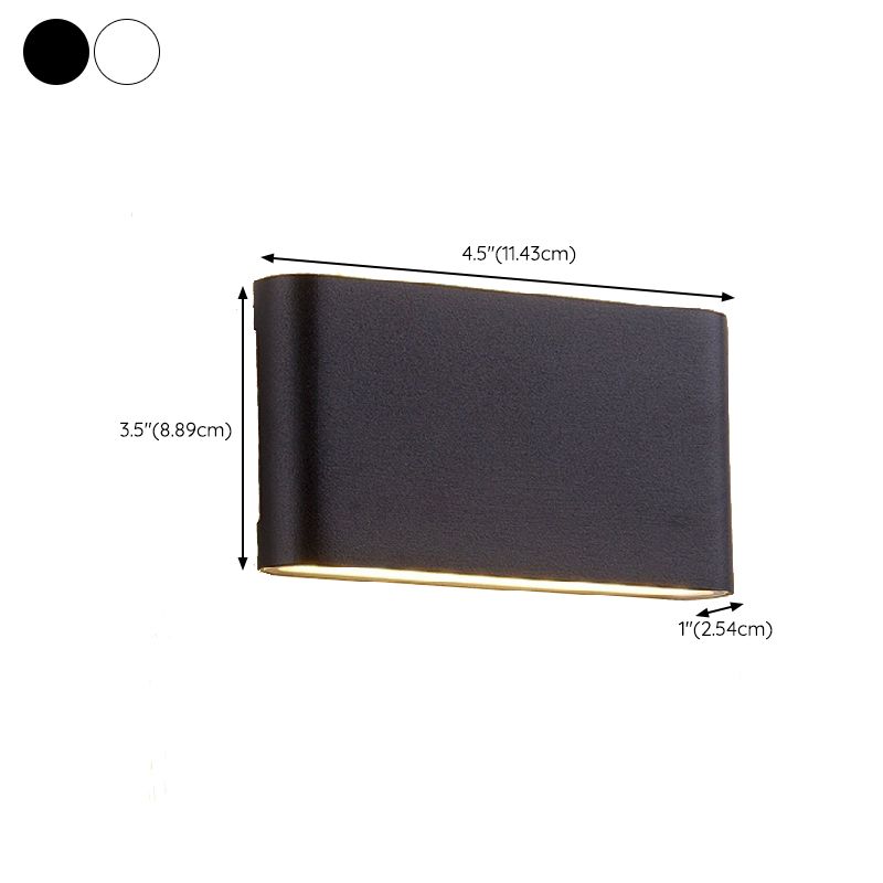 LED Wall Lamp Modern Simple Wall Mount Lamp with Glass Shade for Bedroom