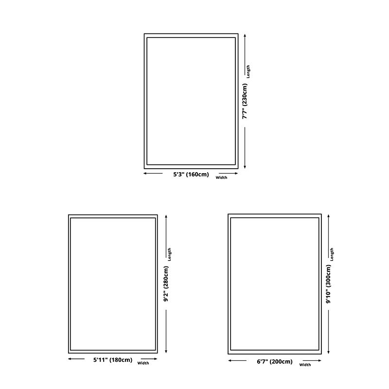 Black Modern Carpet Polyester Graphic Carpet Non-Slip Backing Carpet for Home Decor