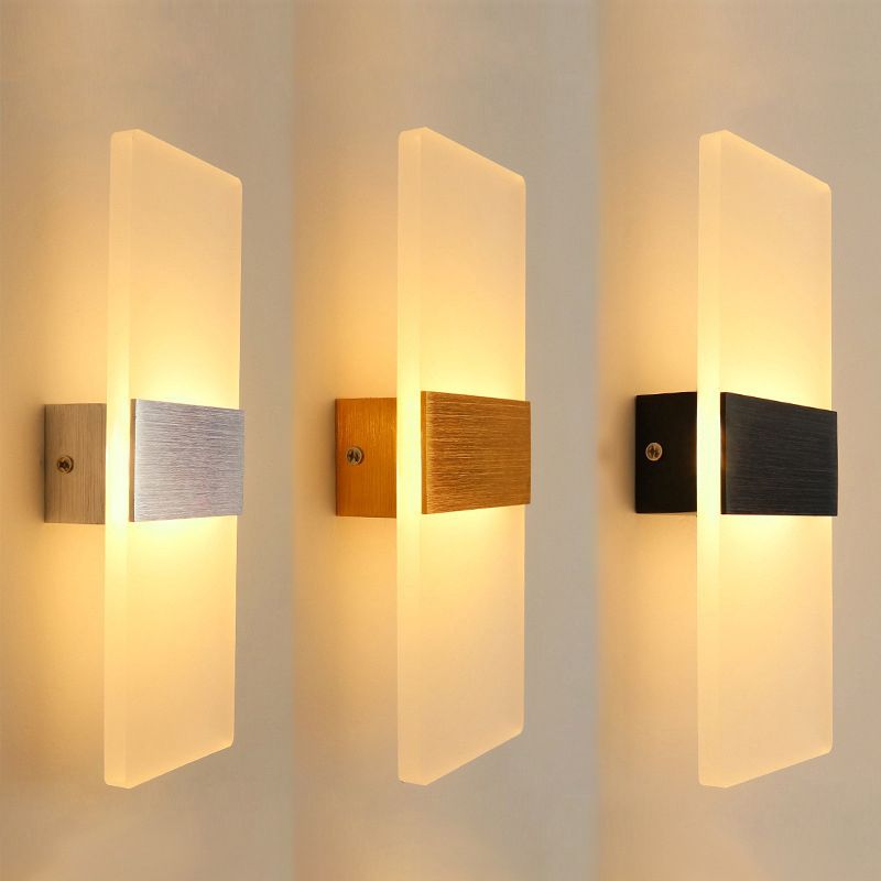 Modern Style Geometric Wall Sconce Lights Metal 1 Light Wall Lighting Fixtures