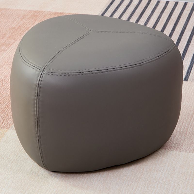 Fade Resistant Specialty Ottoman Contemporary Faux Leather Pouf
